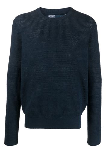 Polo Ralph Lauren crew-neck knitted linen jumper - Blau