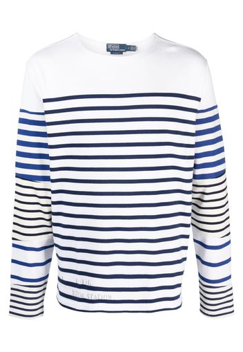 Polo Ralph Lauren striped cotton sweatshirt - Weiß