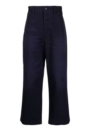 Polo Ralph Lauren Burroughs logo-patch chino trousers - Blau