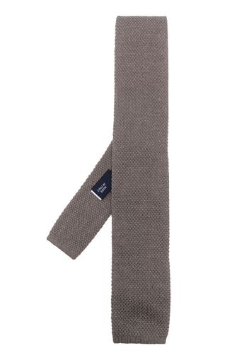 Polo Ralph Lauren square-tip knitted tie - Grau