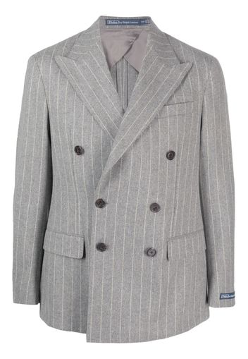 Polo Ralph Lauren pinstriped double-breasted blazer - Grau