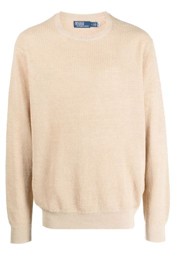 Polo Ralph Lauren crew-neck knitted linen jumper - Nude