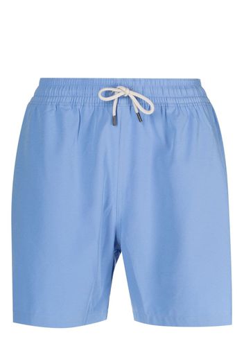 Polo Ralph Lauren logo-patch swim shorts - Blau