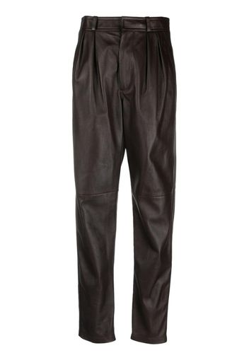 Polo Ralph Lauren Rogers leather pants - Braun