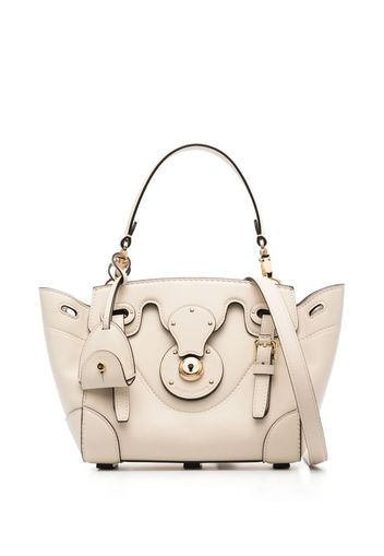 Polo Ralph Lauren mini Soft Ricky 18 leather tote - Nude