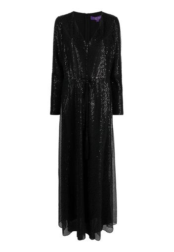 Polo Ralph Lauren Carmelo sequinned maxi dress - Schwarz