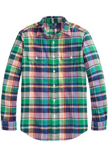 Polo Ralph Lauren check-print cotton shirt - Grün