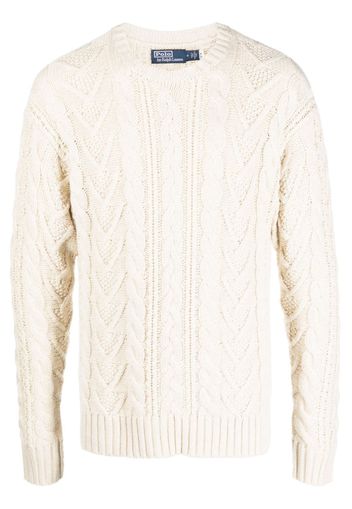 Polo Ralph Lauren cable-knit cotton-blend jumper - Nude