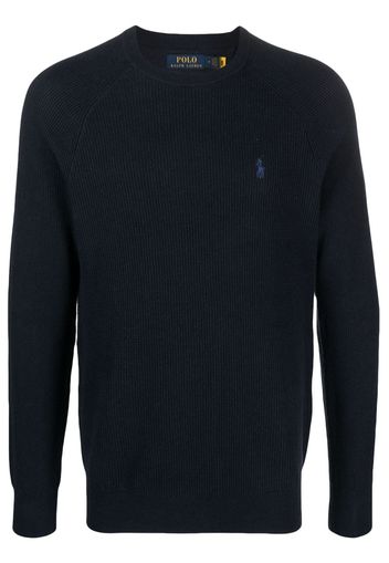 Polo Ralph Lauren embroidered-logo cotton sweatshirt - Blau