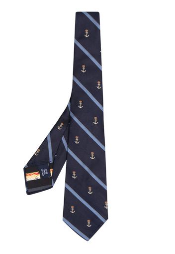 Polo Ralph Lauren graphic-print silk tie - Blau