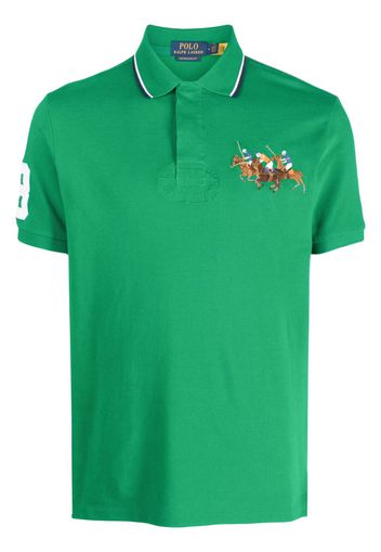 Polo Ralph Lauren embroidered-motif cotton polo shirt - Grün