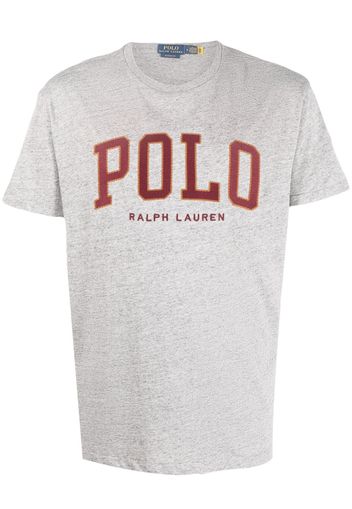 Polo Ralph Lauren Meliertes T-Shirt mit Logo-Print - Grau