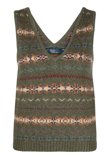 Polo Ralph Lauren Fair Isle sleeveless jumper - Grün