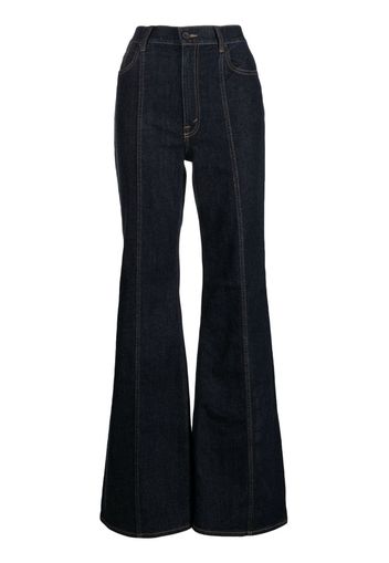 Polo Ralph Lauren seam-detailed flared jeans - Blau