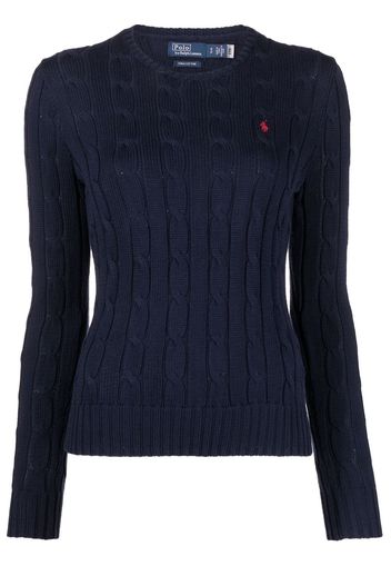 Polo Ralph Lauren pony-embroidered cotton jumper - Blau