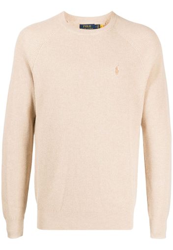 Polo Ralph Lauren Polo Pony embroidered cotton jumper - Braun