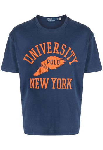 Polo Ralph Lauren logo-print cotton T-shirt - Blau