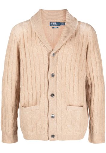 Polo Ralph Lauren cable-knit cashmere cardigan - Nude