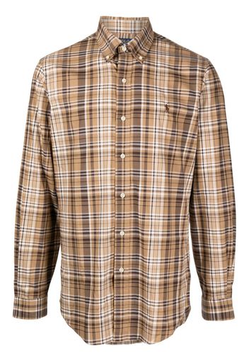 Polo Ralph Lauren check-print cotton shirt - Braun