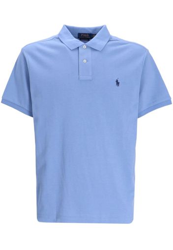 Polo Ralph Lauren logo-embroidered cotton polo shirt - Blau