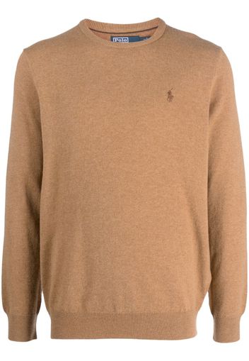 Polo Ralph Lauren Polo-Pony-embroidered wool jumper - Braun