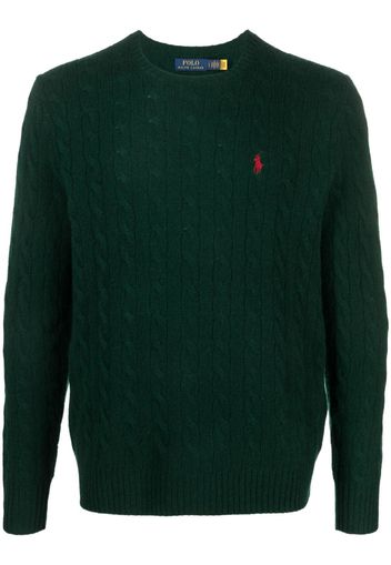 Polo Ralph Lauren Polo Pony-motif cable-knit jumper - Grün