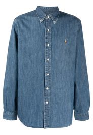 Polo Ralph Lauren Jeanshemd mit Polo Pony - Blau