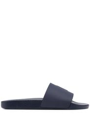 Polo Ralph Lauren logo-print slides - Blau