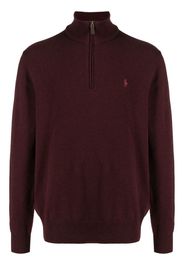 Polo Ralph Lauren embroidered-logo high-neck jumper - Rot