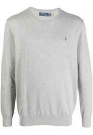 Polo Ralph Lauren logo-embroidered cotton-cashmere jumper - Grau