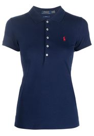 Polo Ralph Lauren Julie logo-embroidered polo shirt - Blau