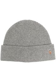 Polo Ralph Lauren ribbed knit embroidered logo hat - Grau