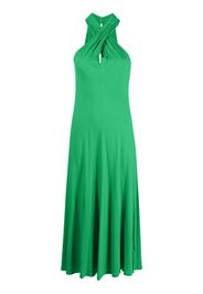 Polo Ralph Lauren halterneck flared midi dress - Grün