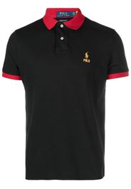 Polo Ralph Lauren embroidered-logo polo shirt - Schwarz