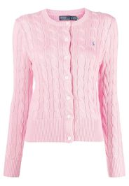 Polo Ralph Lauren Polo Pony cable-knit cardigan - Rosa