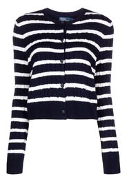 Polo Ralph Lauren stripe-print knit cardigan - Blau