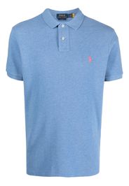 Polo Ralph Lauren embroidered-logo cotton polo shirt - Blau