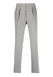 Polo Ralph Lauren pinstripe-pattern slim-cut trousers - Grau