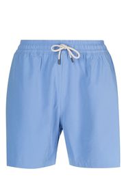 Polo Ralph Lauren logo-patch swim shorts - Blau