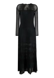 Polo Ralph Lauren semi-sheer maxi dress - Schwarz