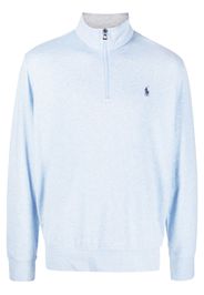 Polo Ralph Lauren embroidered-logo cotton-blend jumper - Blau