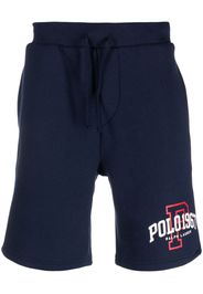 Polo Ralph Lauren logo-print cotton-blend track shorts - Blau