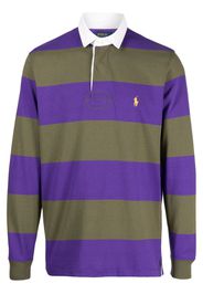 Polo Ralph Lauren logo-embroidered striped polo shirt - Grün