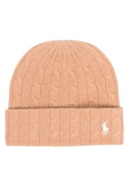 Polo Ralph Lauren Polo Pony-embroidered cable-knit beanie - Braun