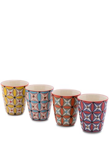 pols potten POLS SET OF 4 HIPPY CUPS - Blau