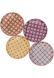 pols potten POLS SET OF 4 HIPPY SIDE PLATES - Rot