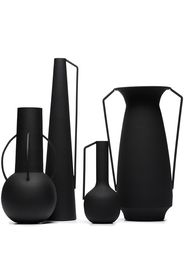 pols potten POLS ROMAN BLACK SET OF 4 VASES - Schwarz