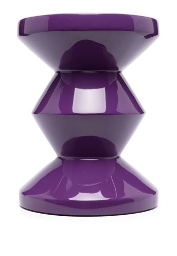 POLSPOTTEN Zig Zag lacquered stool - Violett