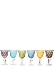 POLSPOTTEN Blocks wine glasses (set of six) - Blau