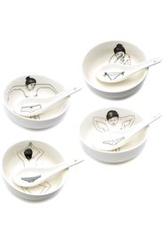 POLSPOTTEN Undressed Bowls set of four - Weiß